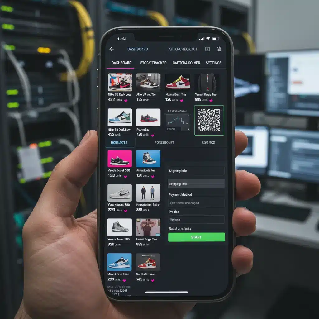 Advanced bot interface for limited edition drop copping