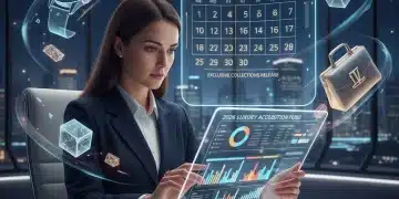 Person budgeting for 2026 exclusive collections on tablet