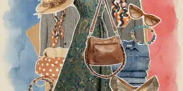 Diverse collection of second-hand clothes and accessories, symbolizing sustainable fashion and savings in France.