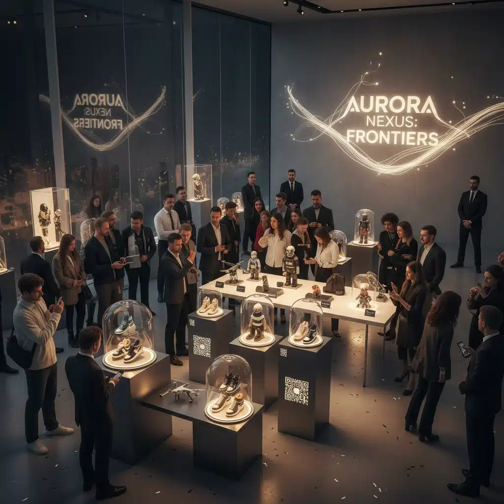 Collectors at an exclusive product launch event