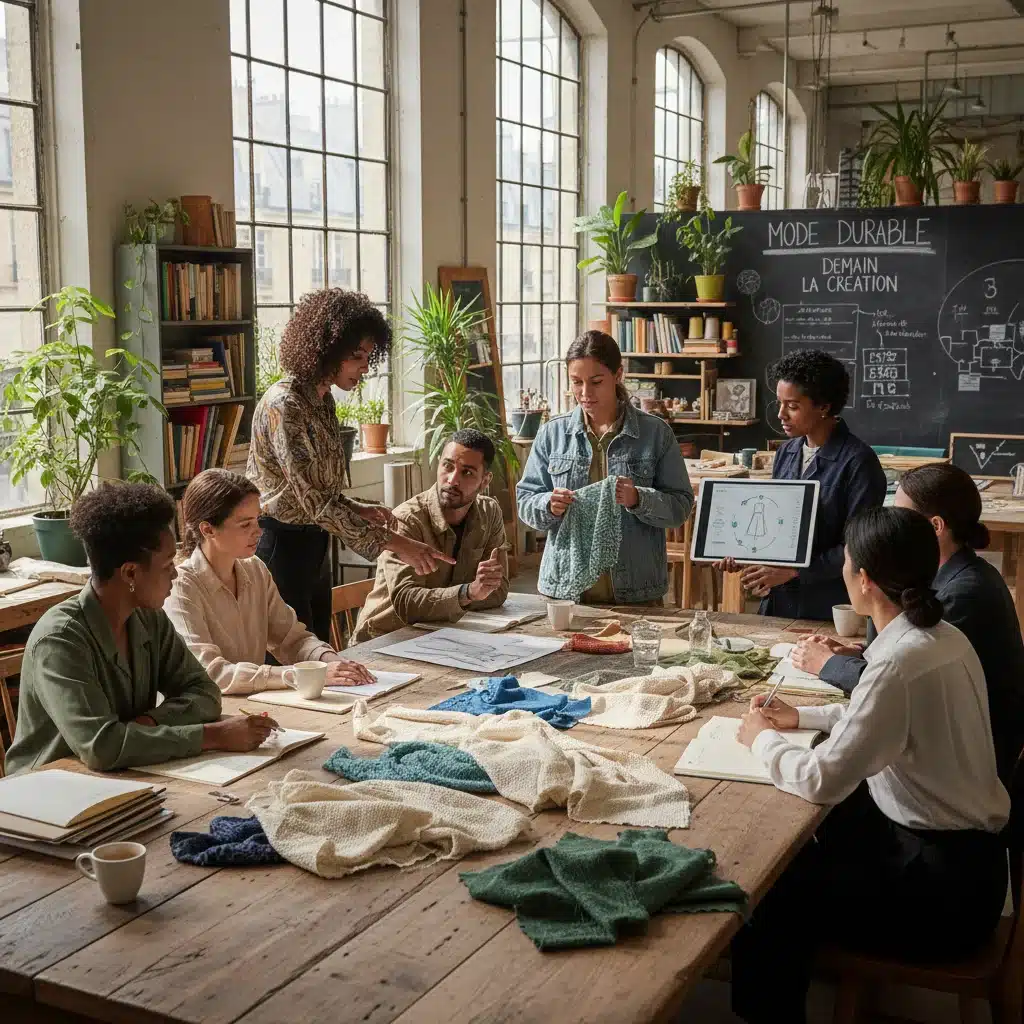 French designers collaborating on sustainable fabric development