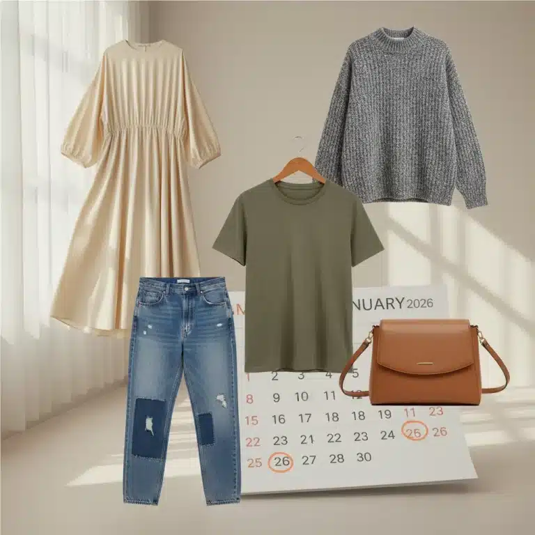 Five stylish ethical fashion new arrivals for January 2026, showcasing sustainable materials and modern designs.