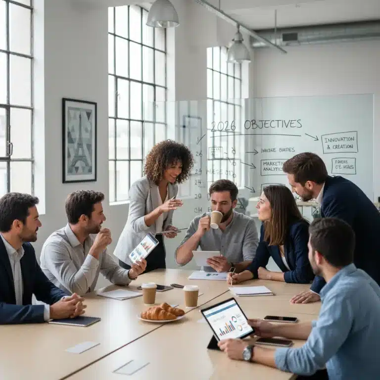French entrepreneurs discussing 2026 growth strategies