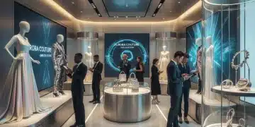 Luxury Market 2026: Brands Dominating Exclusive Collections Futuristic luxury showroom with exclusive 2026 collection
