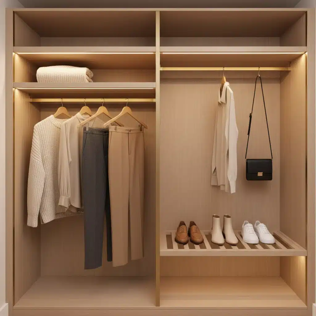 Organized core wardrobe with versatile, high-quality pieces for lasting style