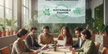 Professionals reviewing 2026 federal guidelines for sustainable fashion claims