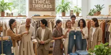Shop Smart in 2026: A 4-Step Plan to Discover the Best Sustainable Fashion Deals (PRACTICAL SOLUTIONS) People happily shopping for sustainable fashion deals in a modern eco-friendly boutique.