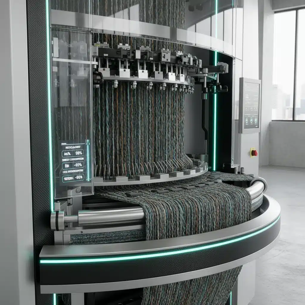 Advanced machinery processing recycled textile fibers