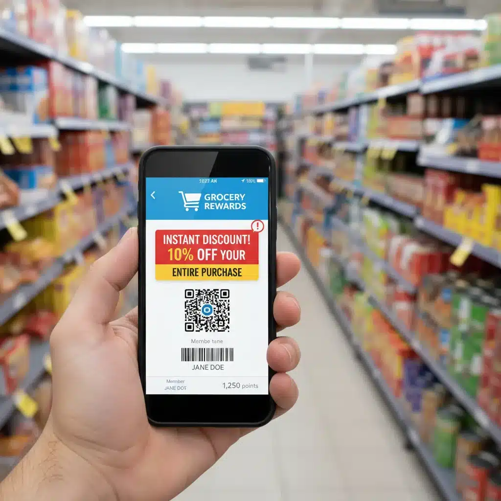 Digital loyalty card 10% instant discount