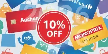 French loyalty cards with 10% discount 2026