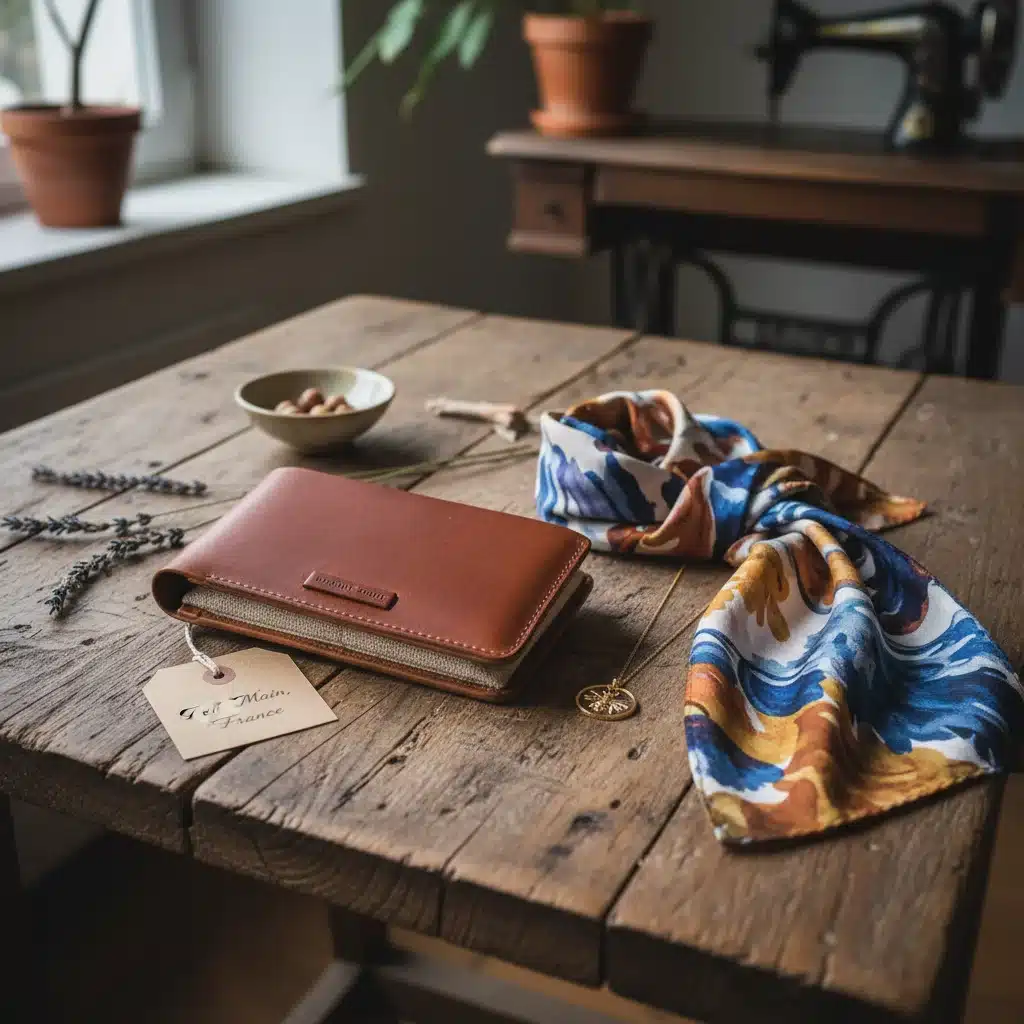 Assortment of handcrafted ethical French accessories